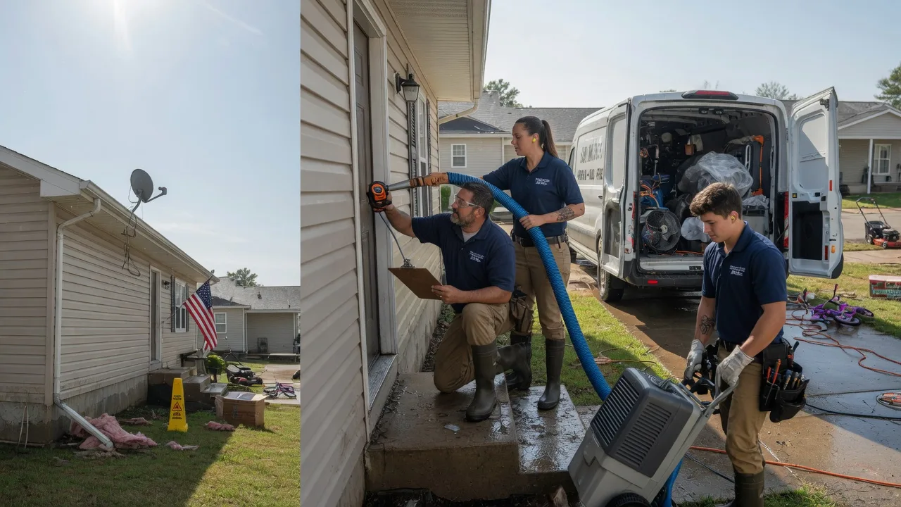 Ceiling Water Damage Restoration in La Russell, MO near me